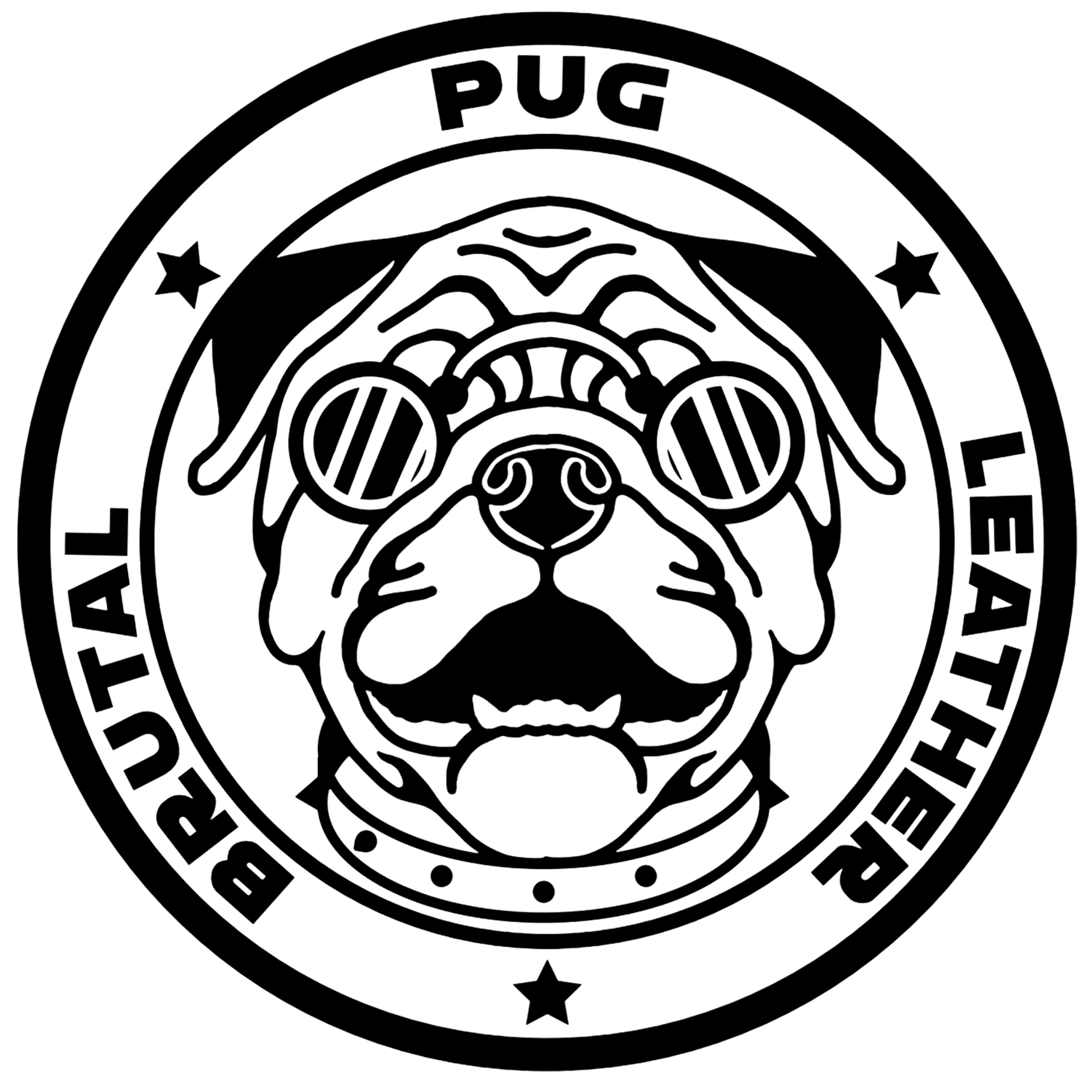 Brutal Pug Leather Logo